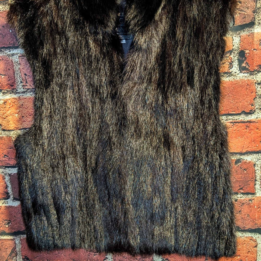 Saga Furs Dark Brown Fur Vest